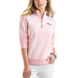 EUC Vineyard Vines Pink 3/4 Zip XS Cute!